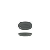 201-0037 Δίσκος ορθογώνιος πορσελάνης, 12cm, σειρά Candem, ανθρακί, COK/Alar