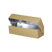 QT28K Κουτι ψητ/λειου (ανά κιλό), T28, 25x9x6.5, Kraft, σουβλακι μικρο, Intertan