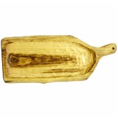 SP-00040066 Ξύλινη Ρακέτα σκαμμένη (με πλαϊνο τοίχωμα), από ξύλο Καστανιάς, 57x23cm