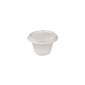 QRSDL4 Πακέτο 100τμχ κυπελλο με καπάκι για σως 120ml (4oz), ζαχαροκάλαμο, Tessera