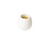 IS.051024 Κούπα οβάλ πορσελάνης, 20cl, φ5.5xΥ8cm, σειρά OVEAL, λευκή, In Situ