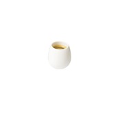 IS.051022 Κούπα οβάλ πορσελάνης, 10cl, φ4.5xΥ6.5cm, σειρά OVEAL, λευκή, In Situ