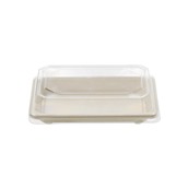 QST08 Σκέυος Sushi με καπάκι, από ζαxαροκάλαμο, 16.5x11.5x2cm, TESSERA