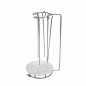 TW7890 Συρμάτινη βάση χοντρή (5mm), INOX SS201, 15x28cm, με 5 σούβλες 24cm