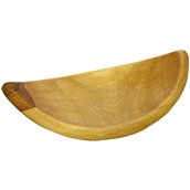 SP-00040070 Ξύλινο μπολ σε σχήμα φύλλου, χειροποίητο, 44x27cm, ξύλο οξιάς