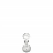 SJ-008-10 Φιάλη γυάλινη με καπάκι, 50ml, στρογγυλή, σκαλιστή