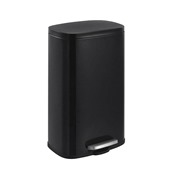 PD-SOFT-30LT/BK Κάδος με πεντάλ, Soft-Close, 30lt ΙΝΟΧ, 34x24x63cm, ορθογώνιος, μαύρος