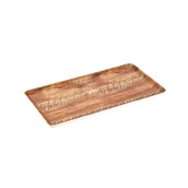 GRM-332/WOODEN Πιατέλα (Δίσκος) μελαμίνης, 32x17xΥ2cm, 310gr, απόχρωση ξύλου