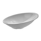 GRM-554/WHITE Μπωλ μελαμίνης επικλεινές, οβάλ 38x31xΥ13cm, 4Lt, 1265gr, λευκό