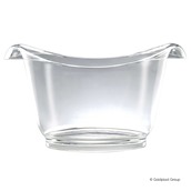 CA-6031TR-21 Σαμπανιέρα SMMA, πλαστική, οβάλ 50x29xΥ28cm, Διάφανη, GoldPlast