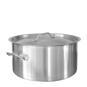 SD15030 Χύτρα INOX βαθιά, με καπάκι, φ50xΥ30cm, (58Lt)