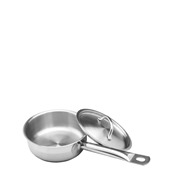 SD22816 Κατσαρόλα INOX βαθιά, με καπάκι & 1 χερούλι, φ28xΥ16cm, (10Lt)