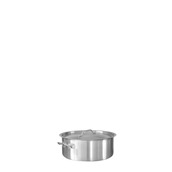 SD12010 Χύτρα INOX ρηχή, με καπάκι, φ20xΥ9,5cm, (3Lt)