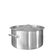 SD14026 Χύτρα INOX βαθιά, με καπάκι, φ40xΥ26cm, (32Lt)