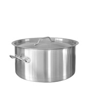 SD14528 Χύτρα INOX βαθιά, με καπάκι, φ45xΥ28cm, (44Lt)