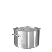 SD13225 Χύτρα INOX βαθιά, με καπάκι, φ32xΥ25cm, (22Lt)