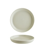 GRO24CK Πιάτο βαθύ πορσελάνης 24cm, με κάθετα πλαινά, Σειρά Ground, κρεμ, BONNA