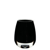 MELO.F007/BLACK Χρωματιστό μπουκάλι/Βάζο πλαστικό PC, μαύρο, φ10.4xΥ13cm, 534gr, Morleos