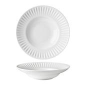 RIB1926 Πιάτο πορσελάνης βαθύ pasta 26cm, Σειρά Ribby, λευκό, G. Benedikt