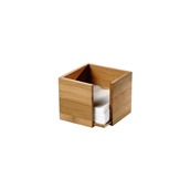 S0085 Χαρτοπετσετοθήκη Bamboo, 13.5x13.5x10cm, Leone
