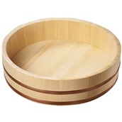 NISHAN7 Ξύλινο δοχείο HANGIRI, φ54xΥ14/5cm, από κυπαρίσσι Sawara, made in Japan