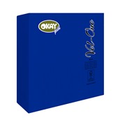 O404C180060A28 Πακέτο 60 Χαρτοπετσέτες FSC, Super Απαλές Vel-One, 40x40cm, μπλε, Okay Italy