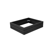 BQ006B Ξύλινο Πλαίσιο για ψυχόμενο πλατό GN1/2, 36x30x8.4cm, Black Lacquer, SELECT CONCEPT