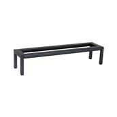 SEL023 Χαμηλή Μεταλλική Βάση (riser) GN2/4, 49.5x12.9x10.4cm, μαύρη, SELECT CONCEPT