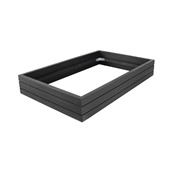 BQ005B Ξύλινο Πλαίσιο για ψυχόμενο πλατό GN1/1, 56.3x35.8x8.6cm, Black Lacquer, SELECT CONCEPT