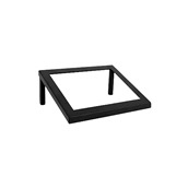 SEL024 Επικλινές Χαμηλή Μεταλλική Βάση (riser) GN1/2, 28.7x23.3x10.4/2cm, μαύρη, SELECT CONCEPT