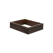 BQ006H Ξύλινο Πλαίσιο για ψυχόμενο πλατό GN1/2, 36x30x8.4cm, Havana Black, SELECT CONCEPT