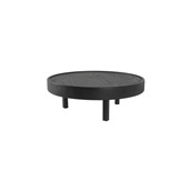 BQ802B Ξύλινο Σταντ Μπουφέ (riser) φ32x11.7cm, Black Lacquer, SELECT CONCEPT