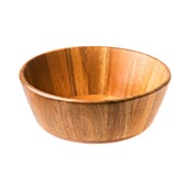 S5063 Ξύλινο μπωλ buffet φ25xΥ9cm, από ξύλο ακακίας, Leone