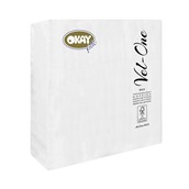 O404B180060A Πακέτο 60 Χαρτοπετσέτες FSC, Super Απαλές Vel-One, 40x40cm, λευκές, Okay Italy