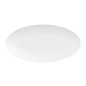 049.0002.00001 Πιάτο οβάλ πορσελάνης 38x19cm, Σειρά Saturno, CostaVerde