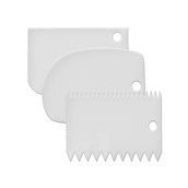 HOU-SET-3P ΣΕΤ 3 Χούφτες ζαχαροπλαστικής, (ίσια 12x8cm / στρογγυλή 12x9cm / χτένι 11.5x7.5cm)
