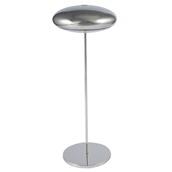 4110517001 Επιτραπέζιο φωτιστικό LED, NUVOLA, φ12x31cm, Mirror Steel, επαναφορτιζόμενο, αλουμινίου, Broggi