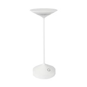 9101317001 Επιτραπέζιο φωτιστικό LED, TEMPO, Άσπρο, επαναφορτιζόμενο, αλουμινίου, ab+ Italy