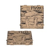 30x30x4/HANDS Κουτί Πίτσας Μικροβέλε HANDS DESIGN, Kraft, 30x30x4cm