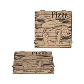 28x28x4/HANDS Κουτί Πίτσας Μικροβέλε HANDS DESIGN, Kraft, 28x28x4cm