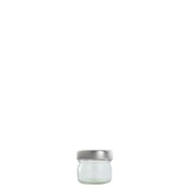 VSLD-30ML Βάζο γυάλινο 30ml, με καπάκι ασημί