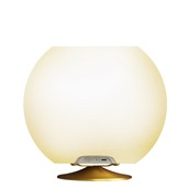 KOSPHEREBRASS Σαμπανιέρα Φωτιζόμενη LED με επάργυρη βάση, ηχείο Bluetooth JBL, φ38xΥ31cm, KOODUU