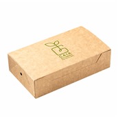P12873 Χάρτινο κουτί Club Sandwich, 22x13x5.5cm, μιας χρήσης, Plastic Free, GAIA