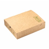 P12785 Χάρτινο κουτί Κρέπας/Βάφλας, 22x18x5.8cm, μιας χρήσης, Plastic Free, GAIA