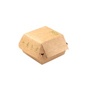 P12942 Χάρτινο κουτί Burger, 11x11x8.5cm, μιας χρήσης, Plastic Free, GAIA