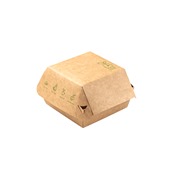 P12942 Χάρτινο κουτί Burger, 11x11x8.5cm, μιας χρήσης, Plastic Free, GAIA