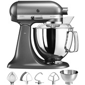 5KSM175PSEMS Mixer με κάδο, με 2 INOX κάδους (3/4.8Lt), με 4 εξαρτήματα, 300W, 10 ταχύτητες, Kitchen Aid