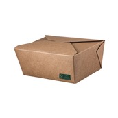 QF2000FSC Χάρτινo κουτί Kraft (φάκελος), 2000cc, 19.5x14xΥ6.3cm, μιας χρήσης, Intertan
