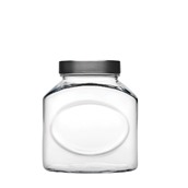 PAS.80393/OEM Γυάλινο Βάζο με καπάκι, 1000ml, Υ15.3cm, Pasabahce