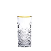 PAS.52820G4-D/OEM Γυάλινο ποτήρι νερού, GOLDEN TOUCH, 295ml, φ6.75xY14.3cm, Pasabahce